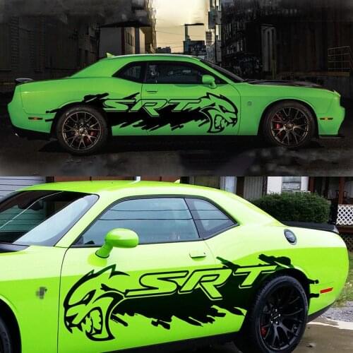 FOR Dodge Ram Challenger sticker body exterior decoration modified sticker pull flower Challenger