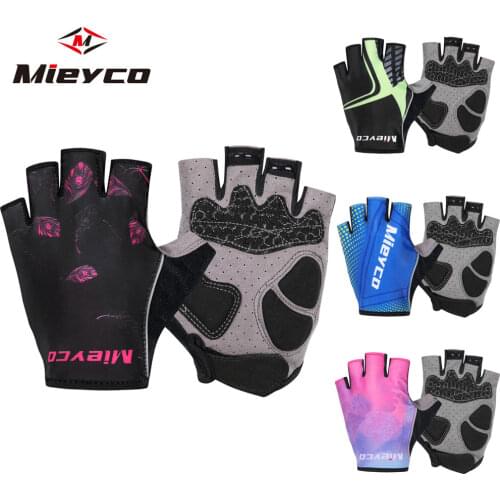 Breathable Anti-shock Sports Gloves Cycling Anti-slip Anti-sweat Men Women Half Finger Gloves Fitness MTB Bike Riding Gloves