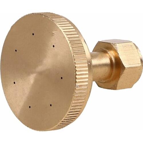 7 Holes Thread Misting Nozzles Garden Water Irrigation Sprinkler Fittings Brass Sprayer Nozzle Connectors for Outdoor Watering