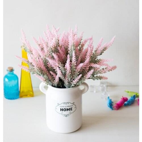 1 Bundle Artificial Flowers For Home Decor Home Artificial Flowers Grain Fake Plant Flower Decoration Romantic Provence Lavender