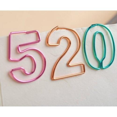 Office Supplies clip paper clip multicolour digital pin metal stationery number bookmark book mark cute paper clip