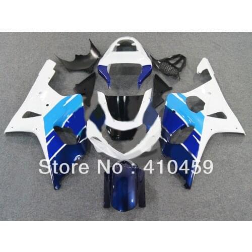 Fairing kit for SUZUKI GSXR1000 GSX-R1000 GSXR 1000 K2 00 01 02 2000 2001 2002 fashion white blue Fairings bodykit SP53