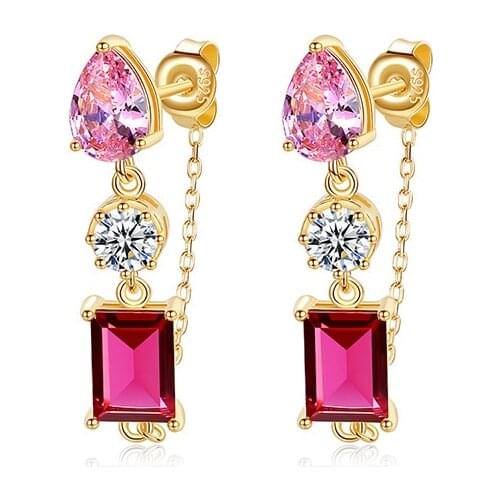 Auricular Color Zircon Cute ,Thomas Fashion Cosmic Jewerly For Women,2021 New Ts Trendy Timeless Gift in 925 Sterling Silver