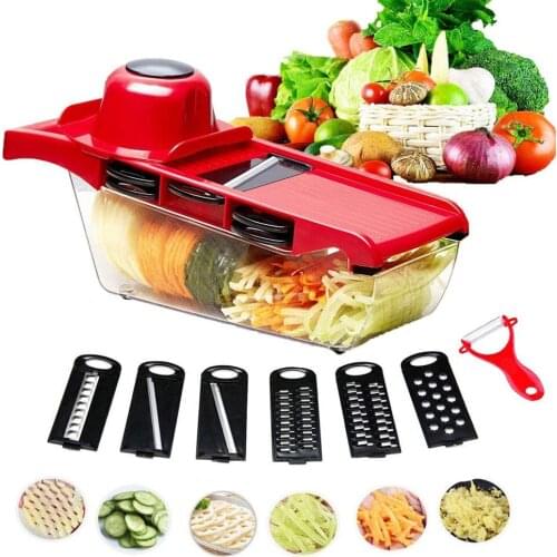 Multi-function Vegetable Cutter Steel Blade Mandoline Slicer Potato Peeler Carrot Cheese Grater Vegetable Slicing Tool