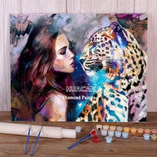 Beauty Wolf Animal DIY Paint By Numbers Complete Kit Acrylic Paints 40*50 Canvas Pictures Wall Decoration Kids Handiwork