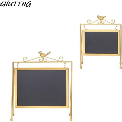 Desktop Memo Message Blackboard Easel Chalkboard Kids Writing Boards for Wedding