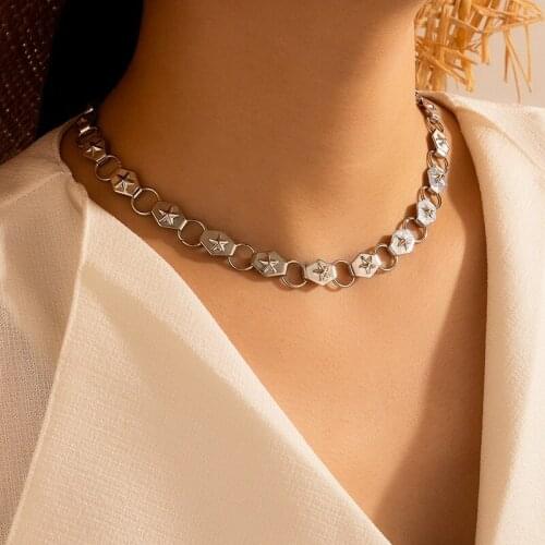 New Fashion Personality Punk Star Necklace for Women Jewelry Gifts