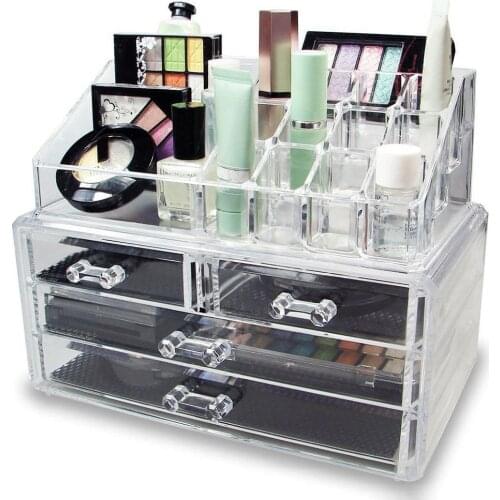 Makeup Organizer Drawers Plastic Cosmetic Storage Box Jewelry Container Make Up Case Makeup Brush Holder Organizers