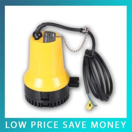 9.1912V 65W Bilge Pump 3m3/h Small DC Submersible Water Pump For Fountain Garden irrigation Mini Electric Water Pump