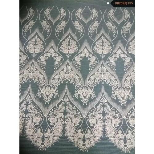 Luxury Quality Off white embroidery handmade beads and sequins bridal lace fabric textile 10yards