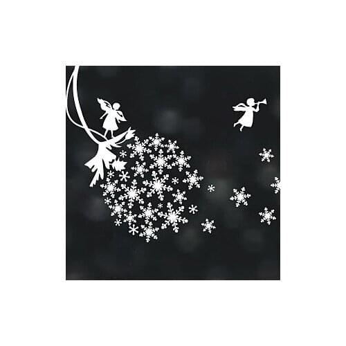 Christmas Sticker X mas Decal Posters Vinyl Wall Decals Decor Mural Glass Shop Window Home Decoration