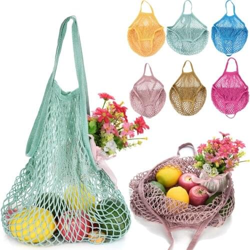Mesh Net Turtle Bag String Shopping Bag Reusable Fruit Storage Handbag Totes Fruit Storage Handbag Totes New Eco Friendly