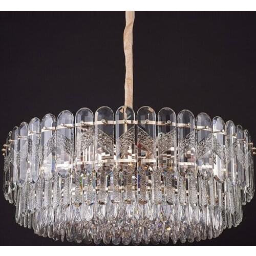 Modern Crystal Led Chandelier Lighting Living Dining Room Led Chandeliers Lamp Drop Lights Hanging Light Suspension Luminaire