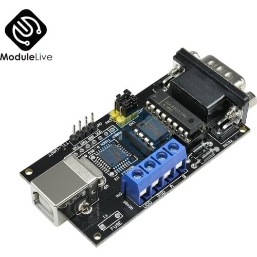 Standard USB to Serial RS232 TTL UART RS485 MAX485 MAX232 DB9 Adapter FTDI FT232BM/BL Module for Arduino Support Win7/XP