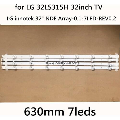 630mm 7leds LED Backlight Lamps Strips for LG 32LS315H 32inch TV LG innotek 32" NDE Array-0.1-7LED-REV0.2 REV0.4 331537502