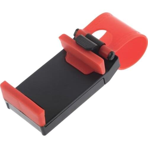 Universal Car Holder Steering Wheel Bike Clip Mount Rubber Band Holder For iPhone For Samsung For Lenovo Mobile Phone Bracket