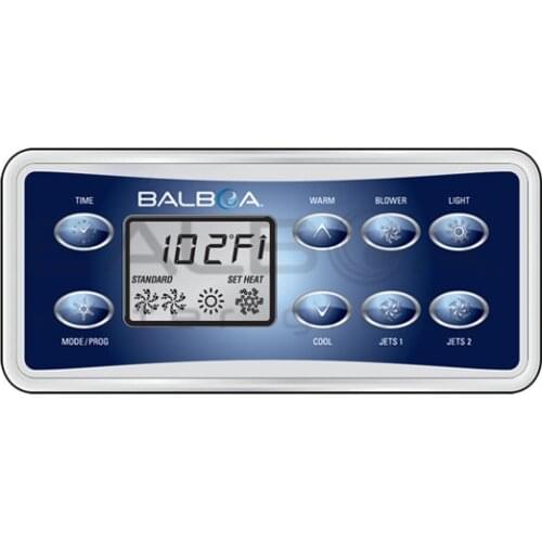 Balboa VL801D topside keypad Overlay, 8 button display panel work with GS523, VS and GS systems 500DZ