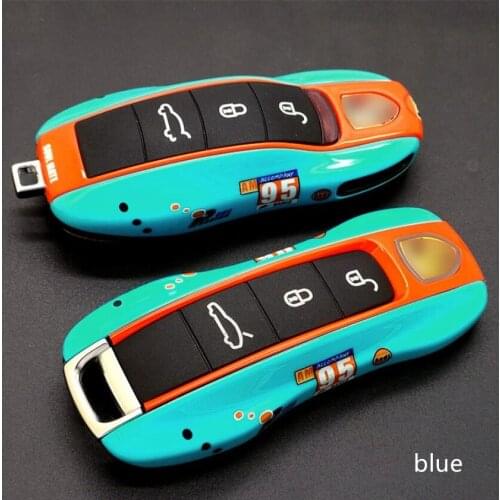 High Quality Car ABS Key Case Cover Shell For Porsche Panamera Cayenne 971 911 9YA Macan Boxster Replacement Accessories