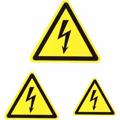 1/3/5Pcs Danger Notice Safety Sticker Warning Signs Stickers Security Work Safety Warning Labels Water-Proof 25mm 50mm 100mm