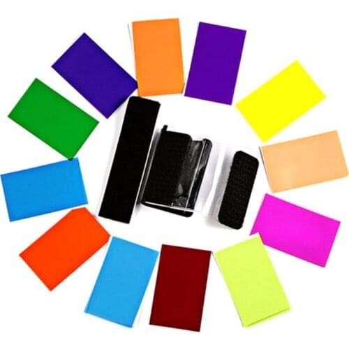 12 PCS Flash Color Card Diffuser Soft Box Lighting Gel Filter for Camera R9JB