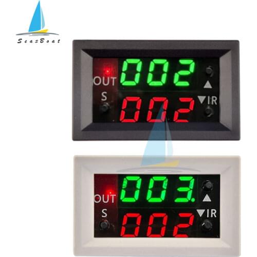 DC 12V Dual LED Display Timing Delay Relay Module Cycle Timer Digital 20A 0-999 Seconds Minutes Hours Cycle Time Control Switch
