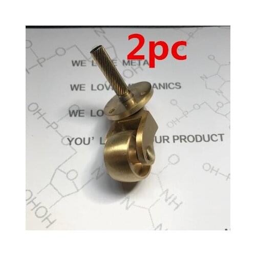 2PCS/LOT Wheel Diameter:25mm Antique Bronze Vintage European Furniture Casters Mute Pulley Sofa Universal Piano round