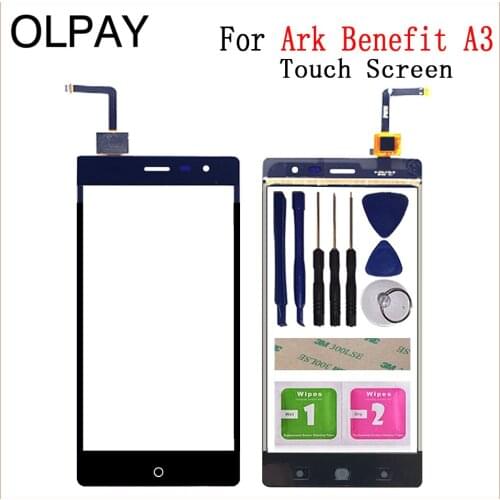5.5'' 100% New Touch Glass Panel For Ark Benefit A3 Touch Screen Digitizer Glass Sensor Tools Free Adhesive+ Wipes