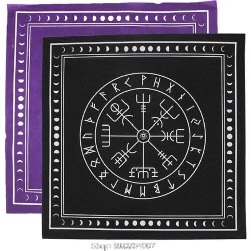 50*50cm Non-woven Tarots Tablecloth Rune Divination Altar Patch Tarots cloth N19 20 Dropship