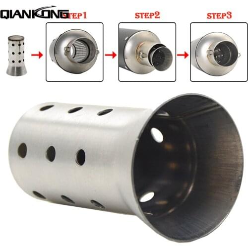 51 mm Motorcycle silencer Adjustable db killer exhaust pipe and muffler assembly For 990 ADVENTURE 300 450 530 EXC 250 SX-F