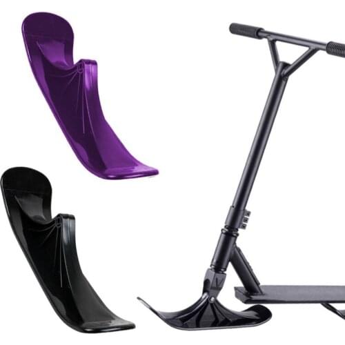 Ski Sleigh Accessories Childrens Dual-use Ski Two-in-one Scooter Two Wheels Snow Scooter Ski Board 1Pair