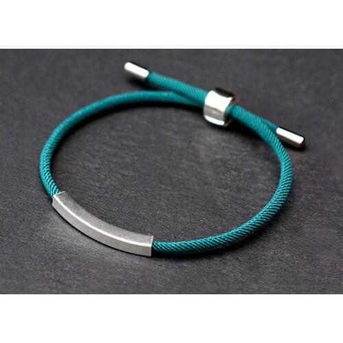 Hot Tibetan Buddhism 925 Silver Sterling Prayer Buddhism Bracelet Square Tube Silver Bracelet Handmade Amulet Jewelry