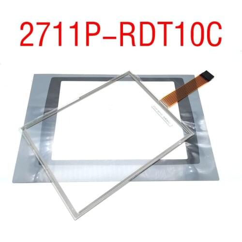 Touch Screen Digitizer for Allen Bradley Panelview Plus 1000 2711P-RDT10C Touch Panel Glass with Overlay (protective film)