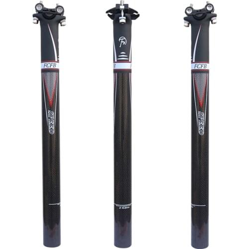 2017 new FCFB full carbon road bike mountain seat post 3K full carbon road bicycle carbon fiber parts 27.2 / 30.8 / 31.6 mm