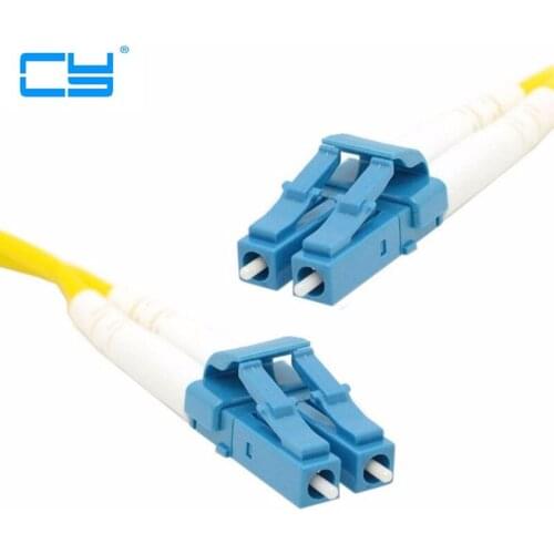 Dupla LC para LC Fiber Patch Cord Jumper Cable SM Duplex monomodo optica para a rede 3 m 5 m 10 m 20 m 10ft 16ft 33ft 66ft