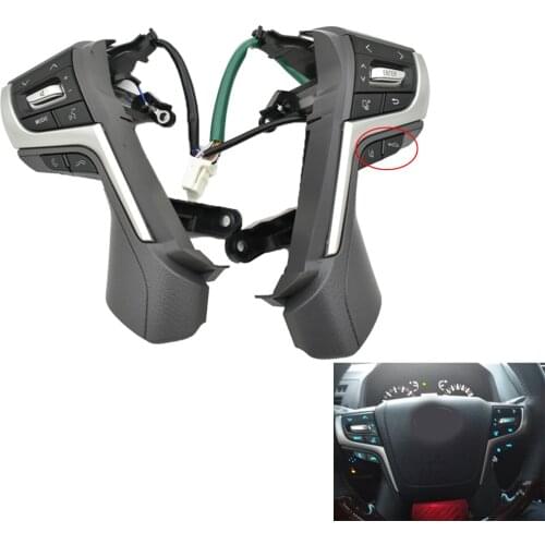 Steering Wheel Control Buttons For 2017 2018 Toyota Land Cruiser Prado buttons Car Accessories