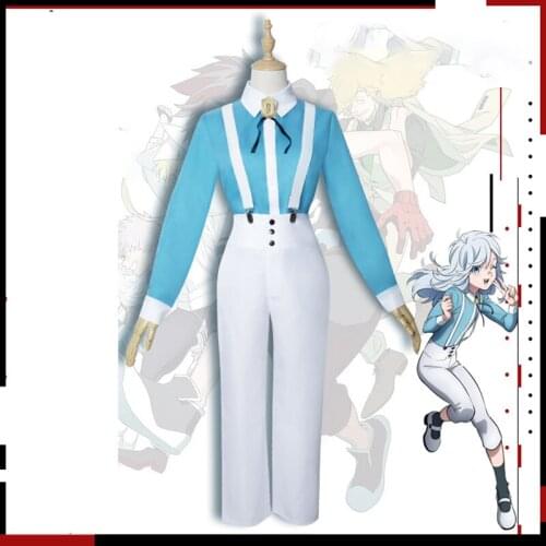 Anime Kemono Jihen Akira Cosplay Costume Fancy Suit Top Pants Full set Halloween Carnival Uniforms Custom Made