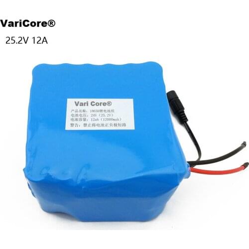 24V 6S6P 25.2V 12AH 18650 lithium battery pack / moped / Motorcycle / Electric car battery with a medical / Outdoor Lighting