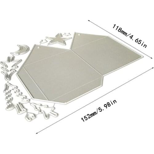 Tree Moon Star Metal Cutting Dies Stencil Scrapbooking DIY Album Stamp Embossing