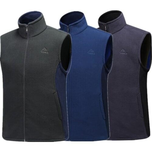 COO 2022 male leisure sleeveless fleece warm vest Mens collar warm vest