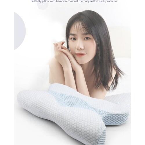 Memory Foam Neck Pillow Orthopedic Cervical Coccyx Massager Pillows For Sleeping Slow Rebound Health Care Pain Release Bedding