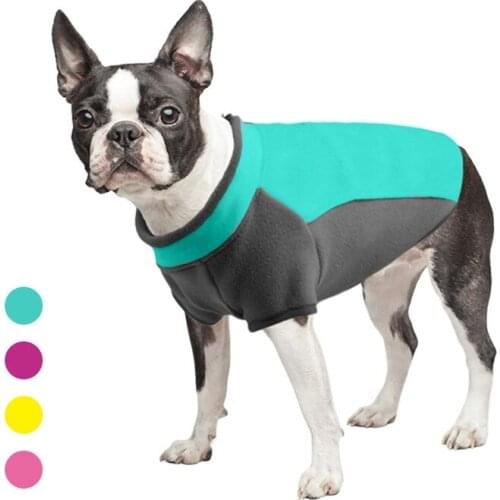 Autumn Winter Pet Dog Clothes Windproof Warm Dog Hoodies Stand-Up CollarJacket Sport Stretchy Fleece Jacket for Small Medium Dog