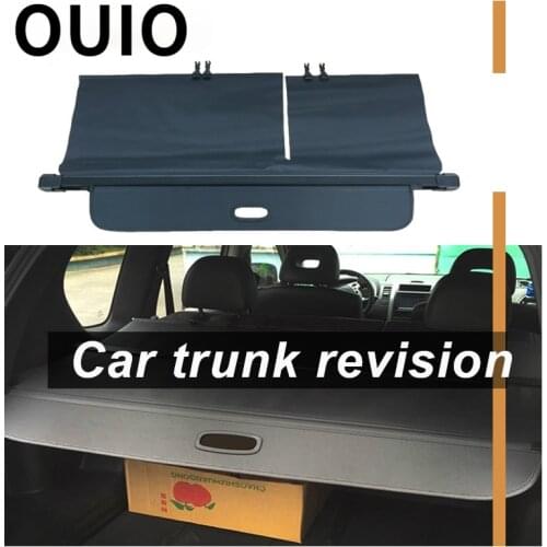 OUIO 1Set Car Rear Trunk Cargo Cover For Nissan X-Trail Rogue SV 2009-2013 Styling Black Security Shield Shade Auto accessories