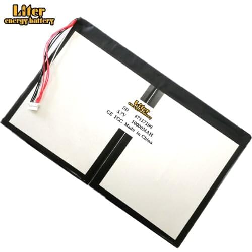 3.7v 10000mah 47117190 Rechargeable Battery For MS908 MS908Pro MS908P MY908 Automobile Detector 7 Wires Plug