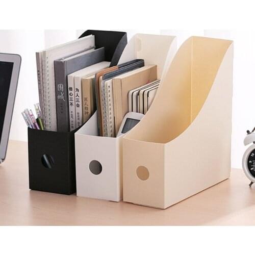 Simple File Storage Box Folding Desktop Organizer Multi-functional Books Sundries Storage Rack Stationery