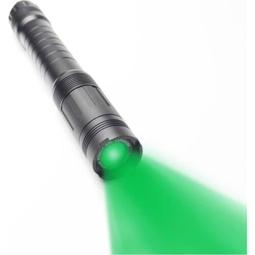 Tactical Subzero 500mw Adjustable Green Laser Flashlight Sight Handheld Laser Designator Illuminator for Hunting
