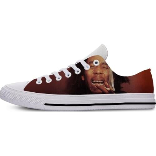 High Top Sneakers Custom Print Bob Marley Images Breathable Outdoor Trainer Sneakers Custom Male Shoes