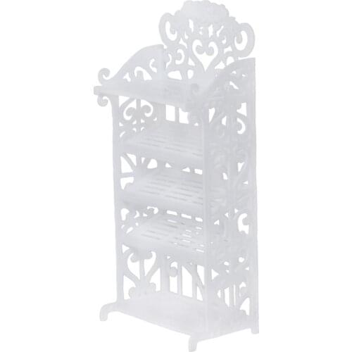 High Quality White Doll Shoes Rack Boots Playhouse Detachable Bedroom Accessories for Barbie Doll 12'' Furniture Kids Gifts Toy