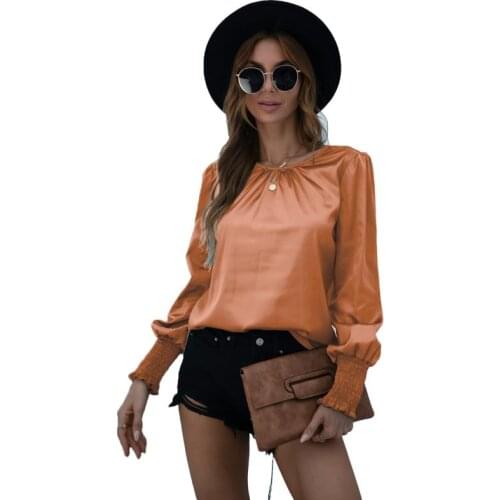 YOZEJIER Satin Blouses