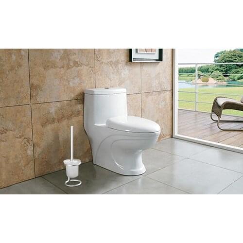 1SET Toilet Brush Glass Holder Space Aluminum Toilet brush Bathroom Products Bathroom Accessories OK 0719
