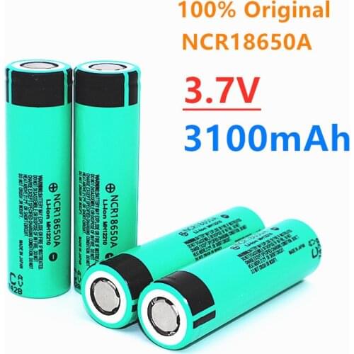 100% Original NCR18650A 3100mAh 3.7V 18650 Rechargeable Lithium li-ion Battery For Flashlight Laptop Batteries